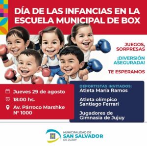 día del niño en la escuela municipal de box