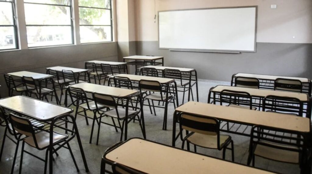 sin clases - aulas vacías